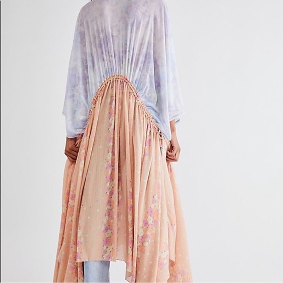 Free People Know Me Sz M Boho Hippie Maxi Top - Picture 7 of 15